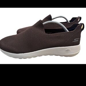 Skechers GOwalk Max Brown Walking Shoes Comfort Slip On Men’s Size 9.5
